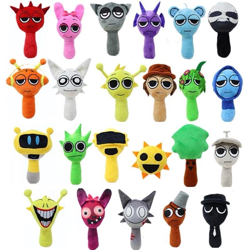 Non-Toxic Sprunki Plush Toy Mr Fun Computer Sprunki Plushie Soft Toy Horror Games Cartoon Pillow Stuffed Doll Christmas For Birthday Gifts