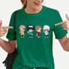 Funny Cartoon Character Graphic T Shirt Women Fashion Crew Neck Loose Short Sleeve Streetwear Casual Anime Harajuku Tees