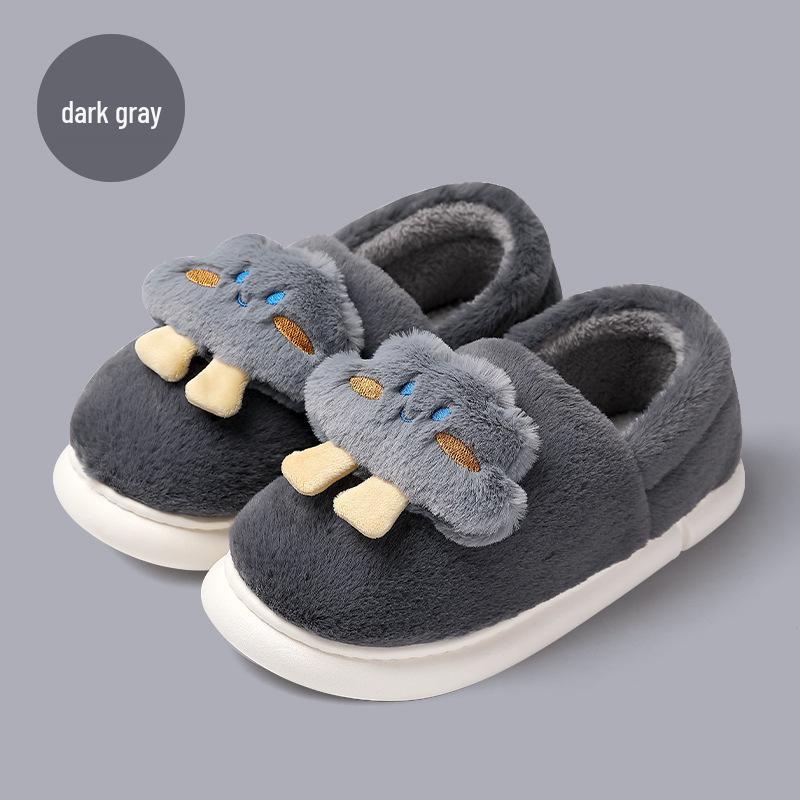 

Women s Furry Cotton Slippers - Cloud Bag, Warm Velvet, Thick Sole, Autumn/Winter Indoor Footwear. 42-43 fits 41-42 темно-сірий