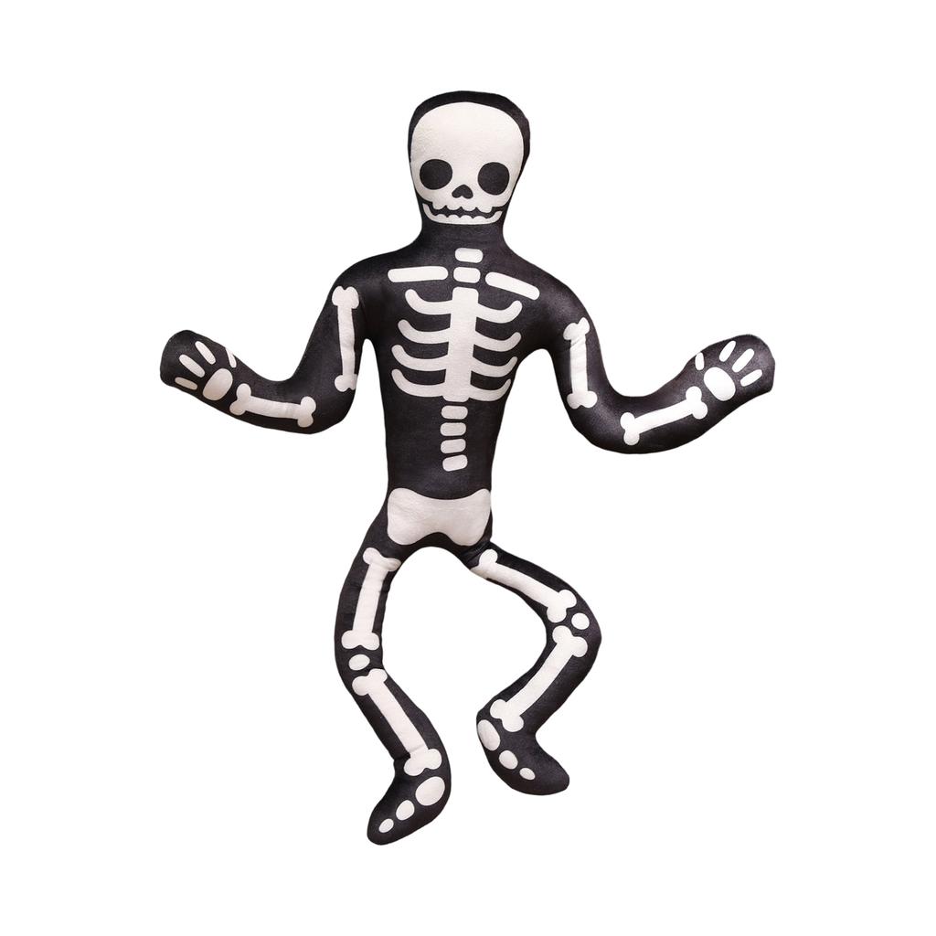 Halloween Skeleton Pumpkin Plush Doll – Soft Stuffed Toy For Holiday Decoration, Party Favors, And Spooky Gifts