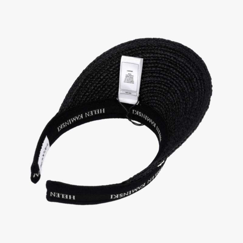 Helen Kaminski Bianka 8 Kolsvart Logotyp Visir Solhatt Hatt52204