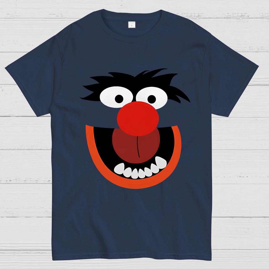 Retro Pop Culture Crazy Monster Face Cotton Summer Casual Cool Loose T-Shirt
