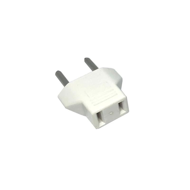Universal European plug, travel wall AC power charger, socket adapter, converter, 2 circular sockets, input pins