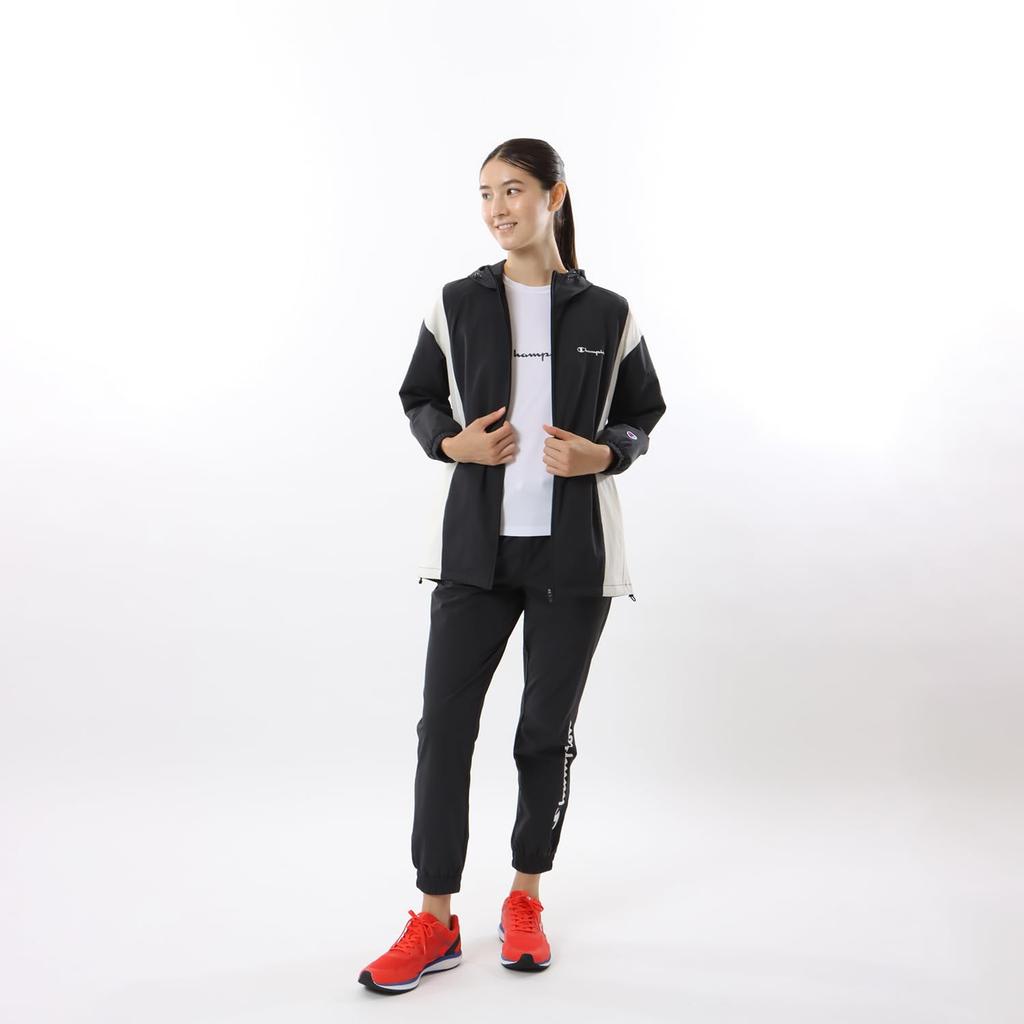 Champion Sports Long Script Jacket Women's Hoodie, Sleeve, Stretch, Water-Repellent, Logo, Zip-Up (CW-ZSC01-090-L)