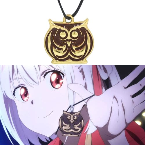 Licorice Recoil Nishikigi Sensoku Necklace Pendant Cosplay Prop Accessories Anime Character Moe Goods Accessories Cosplay Accessories Simple