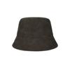 VARZAR VA Studded Vegan Leather Bucket Hat Khaki Brown