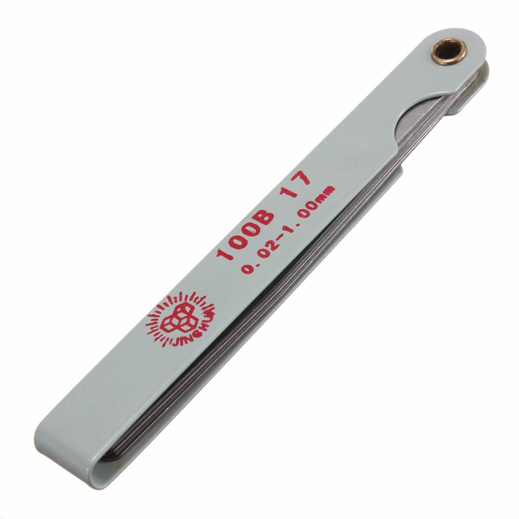 Measurement tools Professional 0.02 to 1mm Thickness 17 Blades Gap Metric Filler Feeler Gauge Measure Tool Measurement tools Professional 0.02 to 1mm Thickness 17 Blades Gap Metric Filler Feeler Gauge Measure Tool