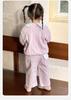 Spring 2026 Girls' Pink Princess Cardigan Set: Sweet Long-Sleeved Jacket & Top