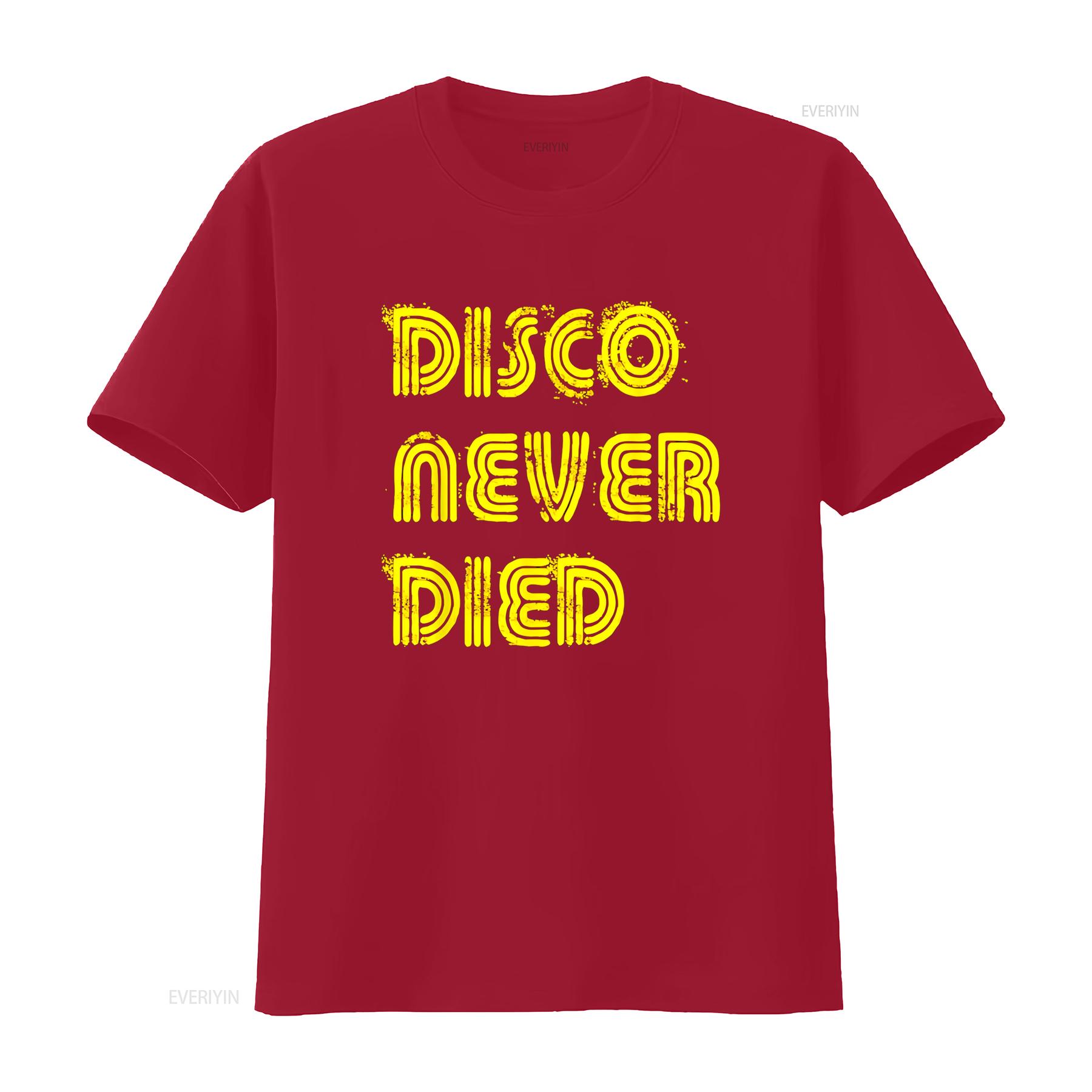 Disco Never Died Vintage 1970s Retro Funk Hippie Funky T Shirt vintage Washed streetwear fashion Breathable Soft graphic Unisex S