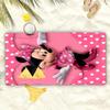 1pc Mickey and Minnie Themed Beach Towel Lightweight Bath Towel Modern Rectangular Towel Ideal for Yoga Travel Swimming