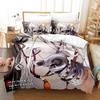 2024 Bakemonogatari Bedding Set Single Twin Full Queen King Size Bed Set Adult Kid Bedroom Duvetcover Sets Anime Bed Sheet Set