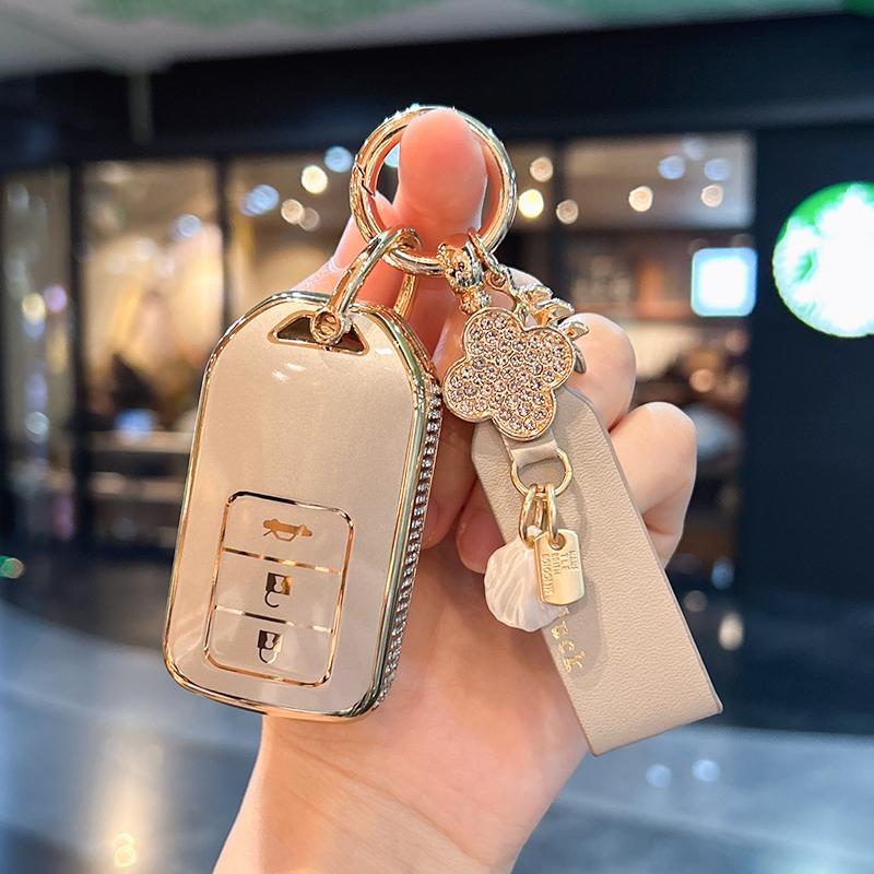 Car Key Case Cover Shell For Honda Crv Civic Accord Xrv Vezel Hiroshi Fit  Urv Crider Envix Inspire Cars Accessories Car Key Bag