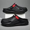 Summer Fashion Thick-Soled Sandals Men's Casual Closed-Toe Slippers For Outdoor Wear High-Elastic Beach Shoes