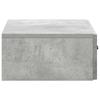 Wall Mounted Side Table Concrete Grey 59 x 34.5 x 17 cm
