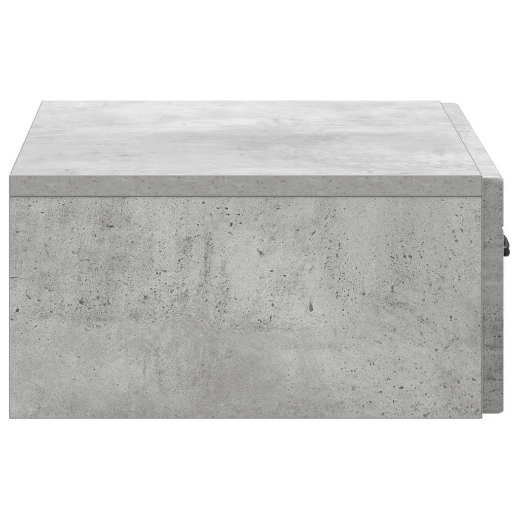 Wall Mounted Side Table Concrete Grey 59 x 34.5 x 17 cm