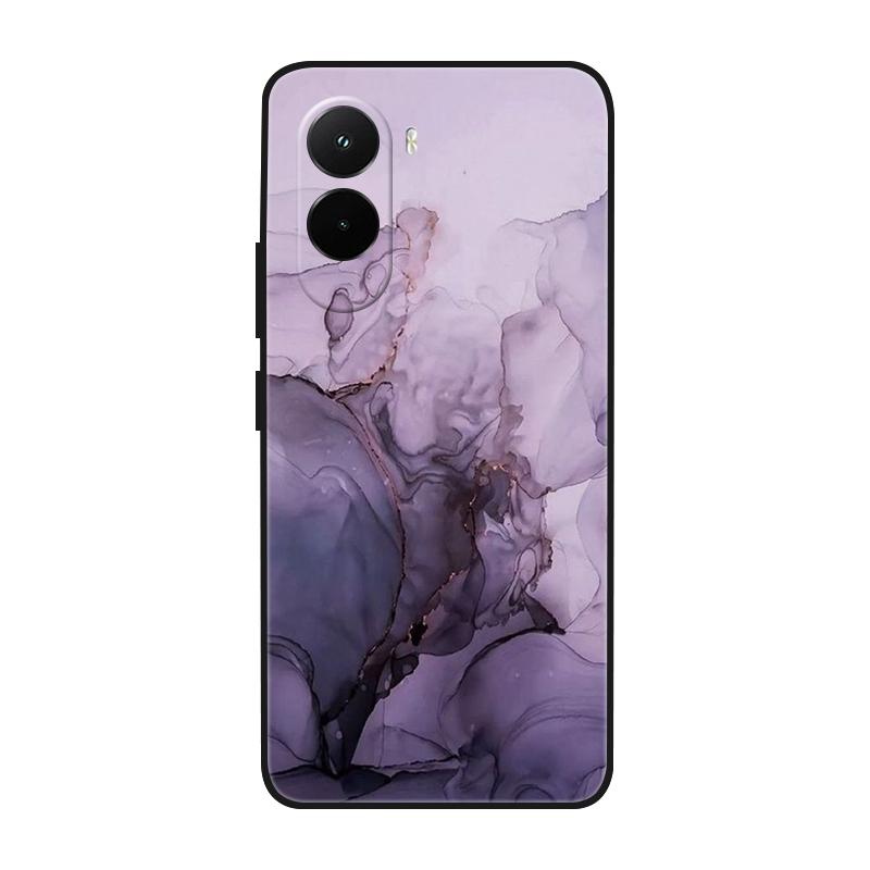 Etui na Poco M7 4G Fajne Malowane Marmurem Miękki Silikonowy Tylny Pokrowiec Na Xiaomi PocoM7 4G TPU Zderzak Fundas Poco M7 4G M 7 Coque