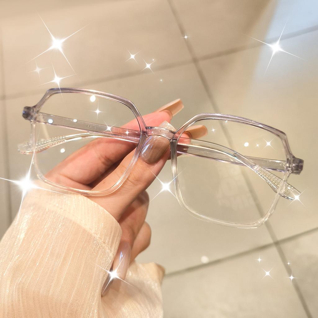 Square Blue Light Blocking Glasses  Fashion Square Fake Eyeglasses, Anti UV Ray Computer Gaming Glasses