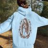 Hoodie Virgin Mary graphic print sweatshirt everyday spring and winter hoodie