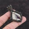 Super 23 Amethyst Gemstone Pendant Copper Wire Wrapped Pendant Unique Copper Jewelry Elegant Pendant Handmade Pendant Wire Jewelry For Gift
