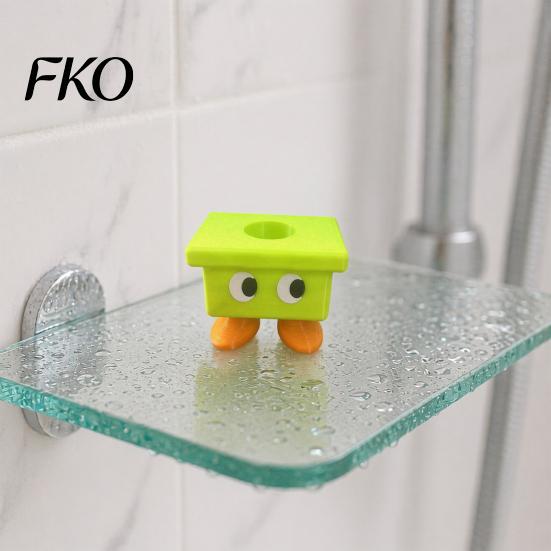 3D Printed Toothbrush Holder Cartoon Stool Holder, Waterproof Moisture-Proof Cute Durable Bathroom Compact Storage Organizer for