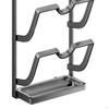 Pot Lid Organizer 3 Tier Kitchen Storage Unique No Drill Easy Installation with Strong Suction Cups