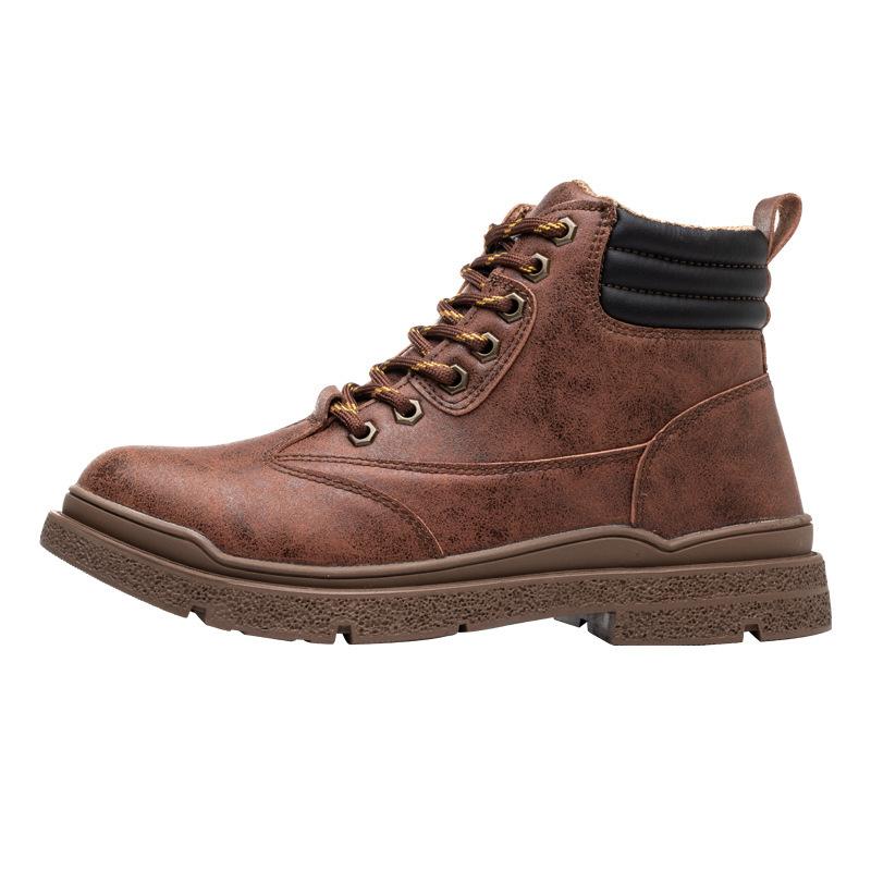 

Обувь для страхования труда, мужская, высокого класса, осенне-зимняя, противоударная и противопрокольная, со стальной сумкой на голове 46