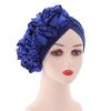 2022 New Design Women African Turban Headwraps Fashion Plain Auto Gele Discoid Flowers Cap Bonnet Hijab