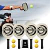 Set, Large Racket Surface Wood Non Slip Handle Durable Pickleball Rackets for Beginner Sports Indoor