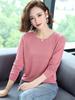2024 Women's Lightweight Long-Sleeve Knitted Top - Perfect for Early Autumn