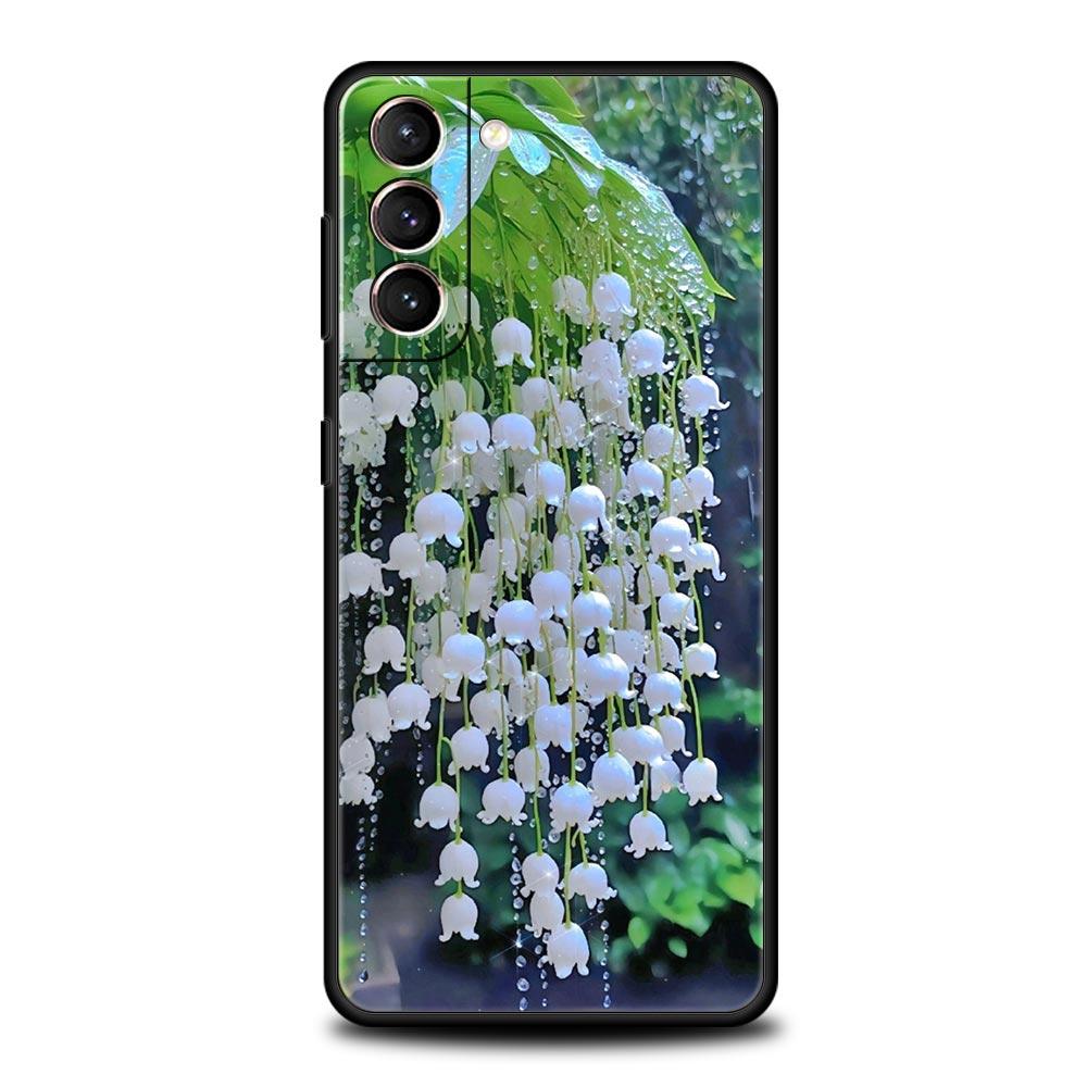 Lily Of The Valley Clear Floral Phone Case for Samsung Galaxy S26 S25 S24 S23 S22 S20 S21 FE Ultra S25 Edge Plus Soft TPU Cover