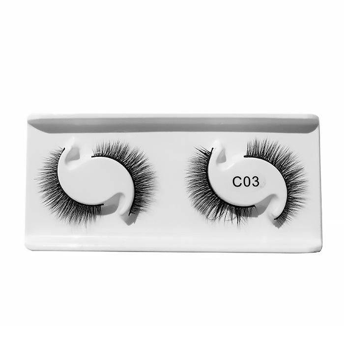 3D Natural Curl Two Pairs Of Japanese False Eyelashes Simulation Thick Grafted Eyelashes