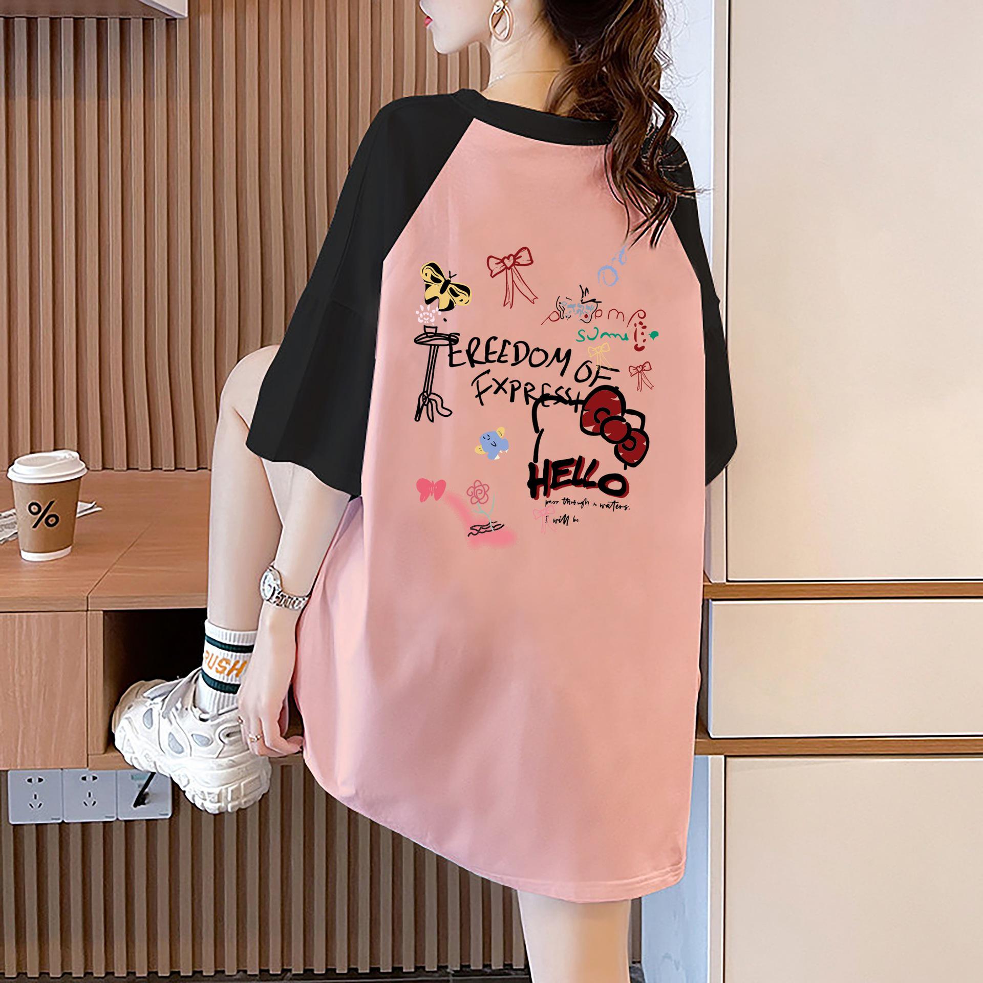 Plus Size Women s Round Neck Cotton Short Sleeve Summer Top – Breathable & Casual S