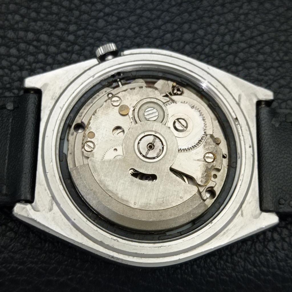 AUTOMATIC VINTAGE SEIKO 5 JAPAN MENS GOLDEN COLOR DIAL WATCH A702636-1 R209-a702636