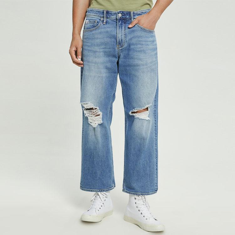 Calvin Klein Jeans Men's Blue Moderate Wide Leg Pants J320637-1AA