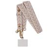 Mobile Phone Lanyard Hanging Neck Chain Crossbody Adjustable Shoulder Wide Cloth Strap Pearl Pendant Anti-lost Sling with Clip