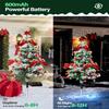 1pc Solar Powered Cedar Christmas Tree Light Waterproof Outdoor Light for Garden Lawn Christmas Festival Party Atmosphere Decor