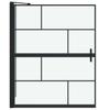 Black and Transparent Shower Screen 100 X 68 X 128 Cm