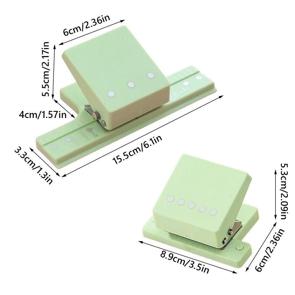 Mini Size Paper Hole Puncher 3/5-Hole DIY Book Page Stitcher Hole Punching Machine  School Office
