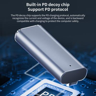 Adaptér Nabíječka Rychlý Hliníková Slitina PD Nabíjení Magnetický USB C na Mag-Safe 2