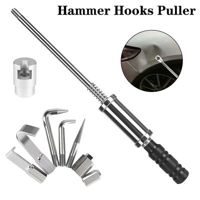 Herramientas Súper PDR Para Reparación de Abolladuras en la Pintura de la Carrocería del Coche Herramientas de Reparación de Abolladuras Ganchos Martillo Deslizante Ganchos Extractor Kit de Eliminación de Abolladuras Accesorios para Automóviles Palanca Metal