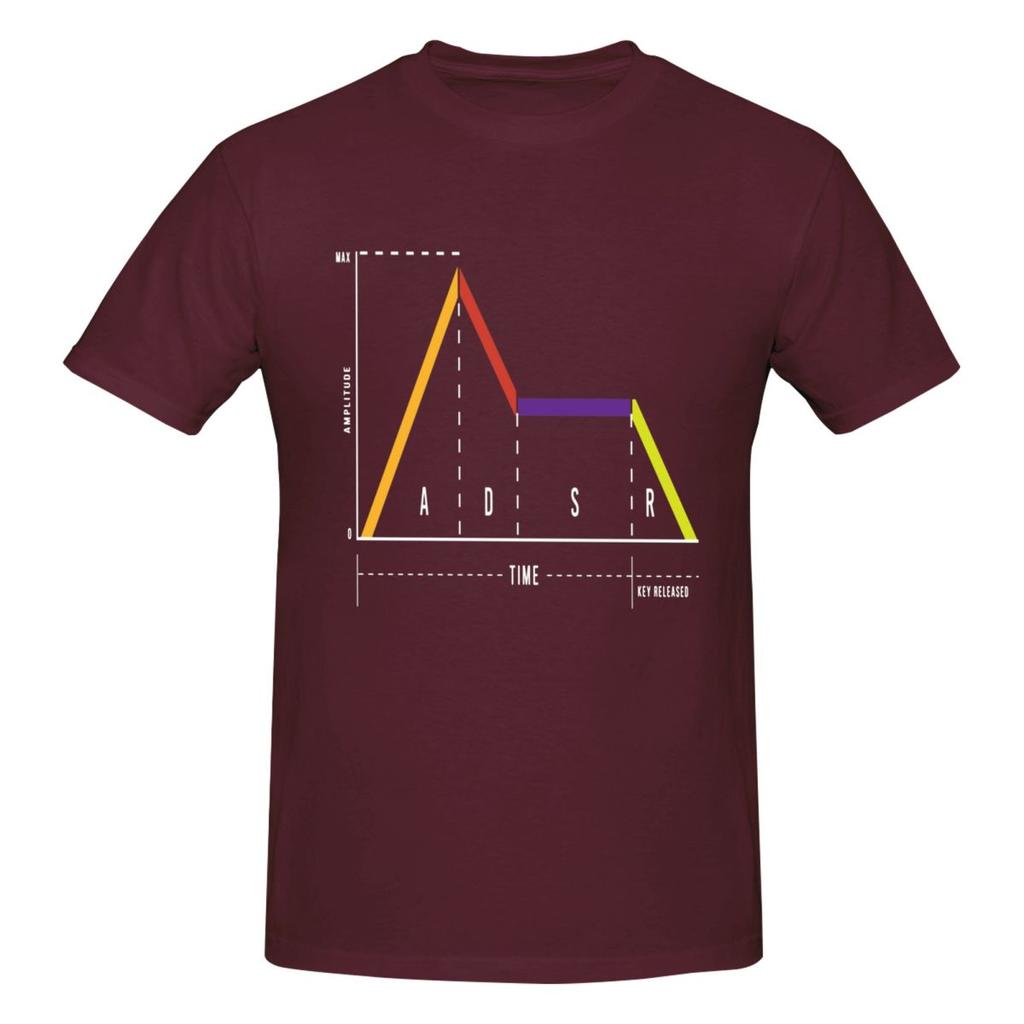 Unisex ADSR Synthesizer Synth Music Lovers Gifts Awesome T Shirt Streetwear Oversized Oneck Cotton Sleeve T Shirts For Unisex