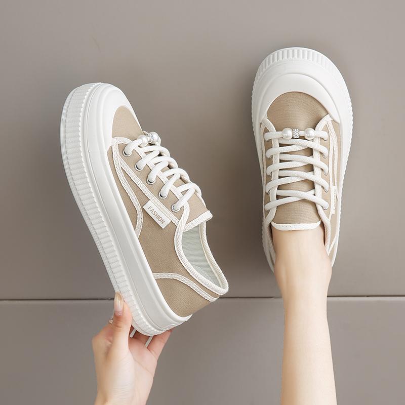 Canvas shoes spring and summer new sports board shoes soft sole not tired feet pregnant women shoe size