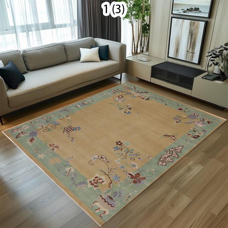 

Vintage Floral Carpet Mat Rug Home Decoration Classic Flower Floor Mat Kitchen Hallway Indoor Outdoor Decor Carpet Bedroom 40X60cm