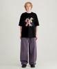 WV PROJECT Turn-Dyed Like Linen Elastic Waist Pants Deep Purple Jnlp7717