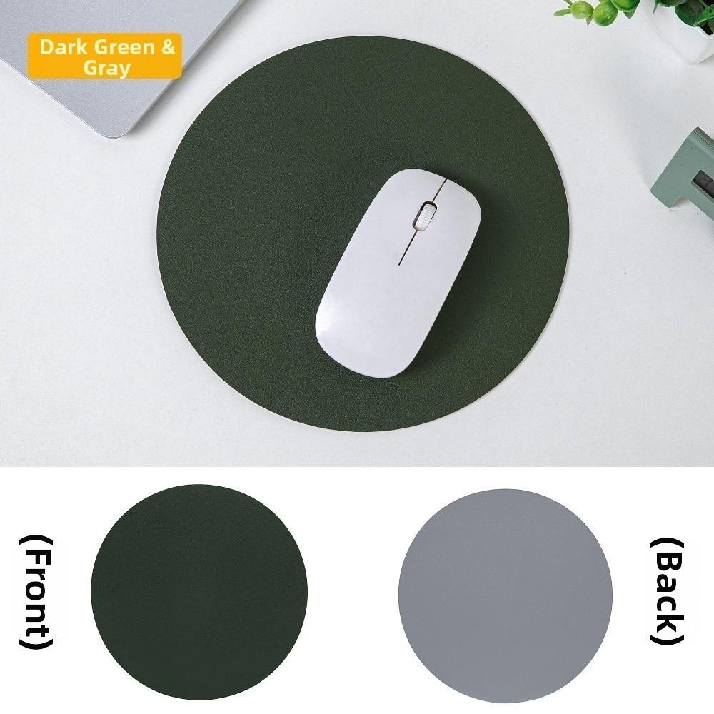 Solid Color Mouse Mat Waterproof Computer Mouse Pad Office Desk Leather Mouse Pad