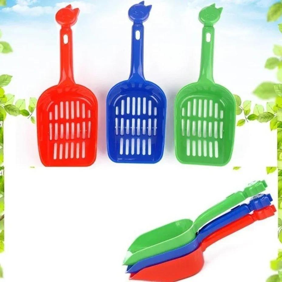 1 Pcs Cat Litter Shovel Plastic Pet Toilet Poop Artifact Garbage Pet Cleaning Tool Dog Shovel Pet Cleaning Tool Random Color