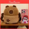 Five Pointed Star Capybara Plush Bag Cartoon Single Shoulder Bags Crossbody