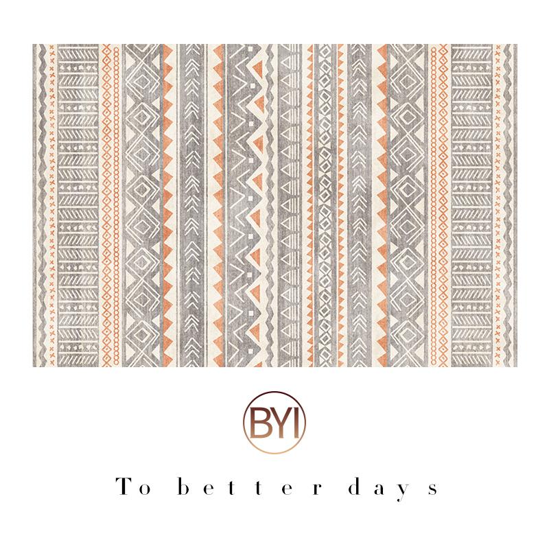 

Crystal Velvet Carpet Cream-Style Washable, Waterproof, Stain-Resistant And Dirt-Resistant Bedroom Home Decoration 120*160cm