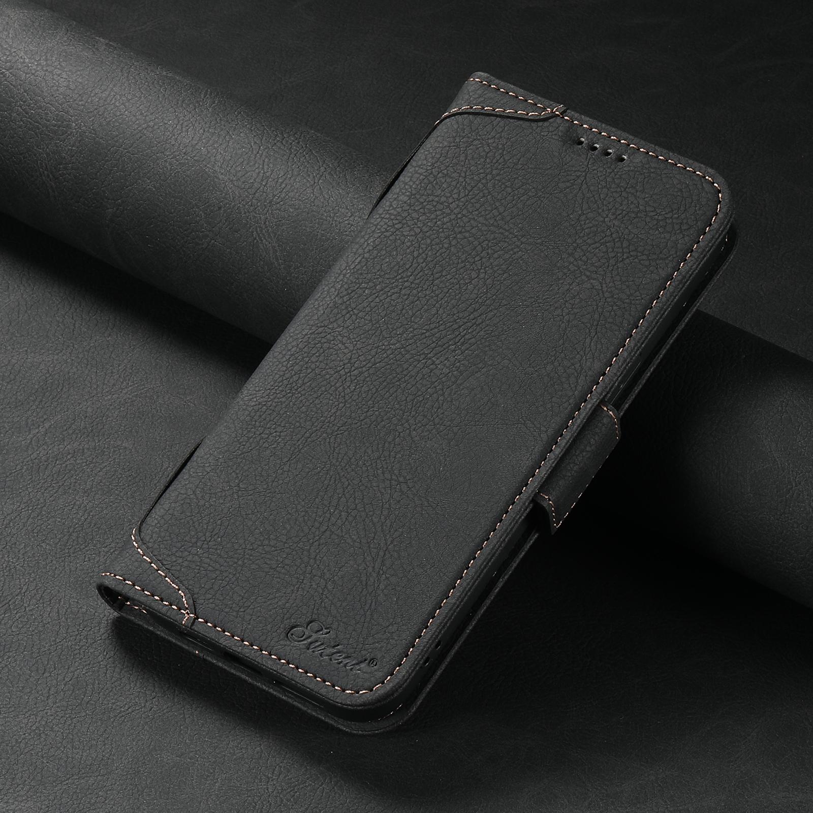

Card Holder Wallet Flip Cover Phone Case Compatible with MagSafe Magnetic Wireless Charging for IPhone 17ProMax 16Plus 15 14 13 iPhone 17ProMax чёрный