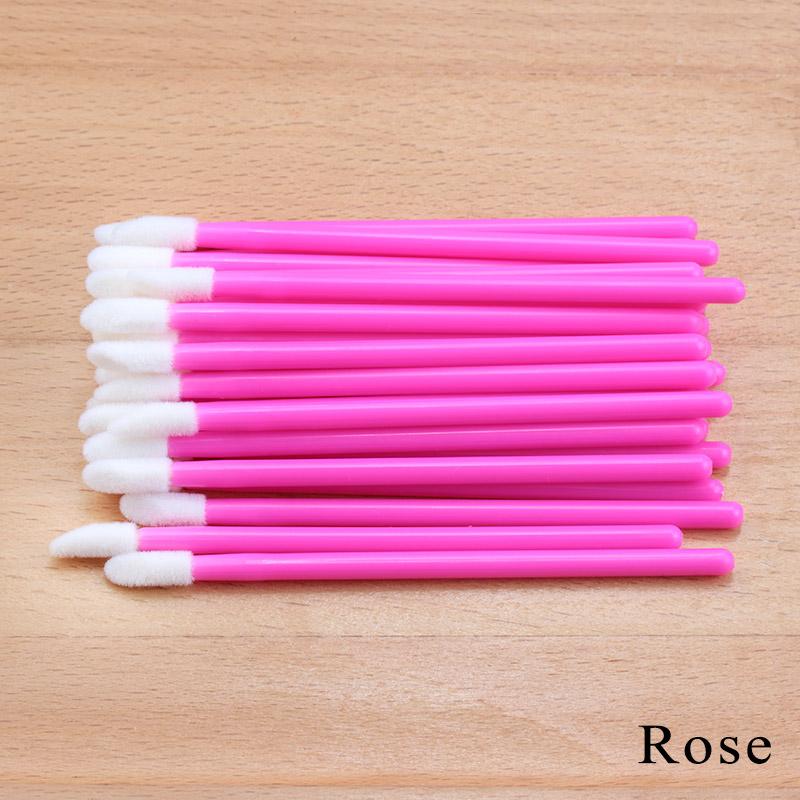 50Pcs Disposable Crystal Eyelash Brush Lashes Micro Lip Brushes Supplies Applicator Cleaner Beauty Eyelash Extension Tools